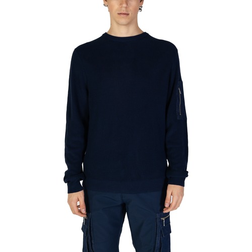 Oblačila Moški Puloverji Antony Morato REGULAR FIT MMSW01493-YA200076 Modra
