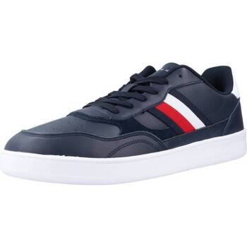 Čevlji  Moški Modne superge Tommy Hilfiger COURT CUPSOLE RETRO LTH Modra