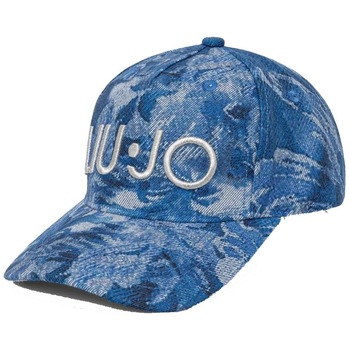 Tekstilni dodatki Ženske Kape s šiltom Liu Jo BASEBALL DENIM PRINTED Modra