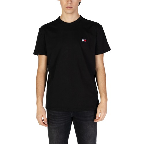 Oblačila Moški Polo majice dolgi rokavi Tommy Hilfiger TJM REG BADGE TEE DM0DM20322 Črna