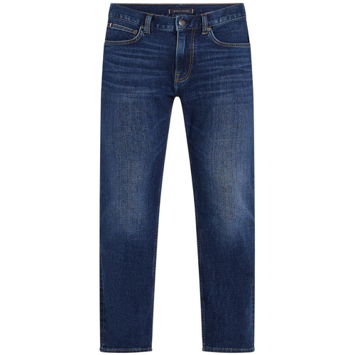 Oblačila Moški Jeans straight Tommy Hilfiger MW0MW39034 Modra
