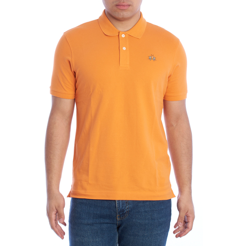 Oblačila Moški Polo majice kratki rokavi La Martina YMP002-PK001-02163 Oranžna