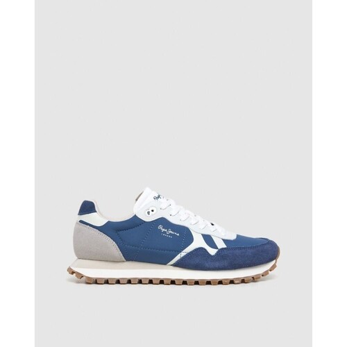 Čevlji  Moški Nizke superge Pepe jeans PMS40034 BRIT ON MASTER M Modra