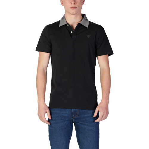 Oblačila Moški Polo majice kratki rokavi Guess NOLAN SS M5GP66 J1314 Črna