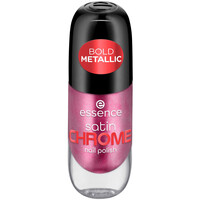 Lepota Ženske Lak za nohte Essence Satin Chrome Nagellack - 03 Meta Maroon Vijolična