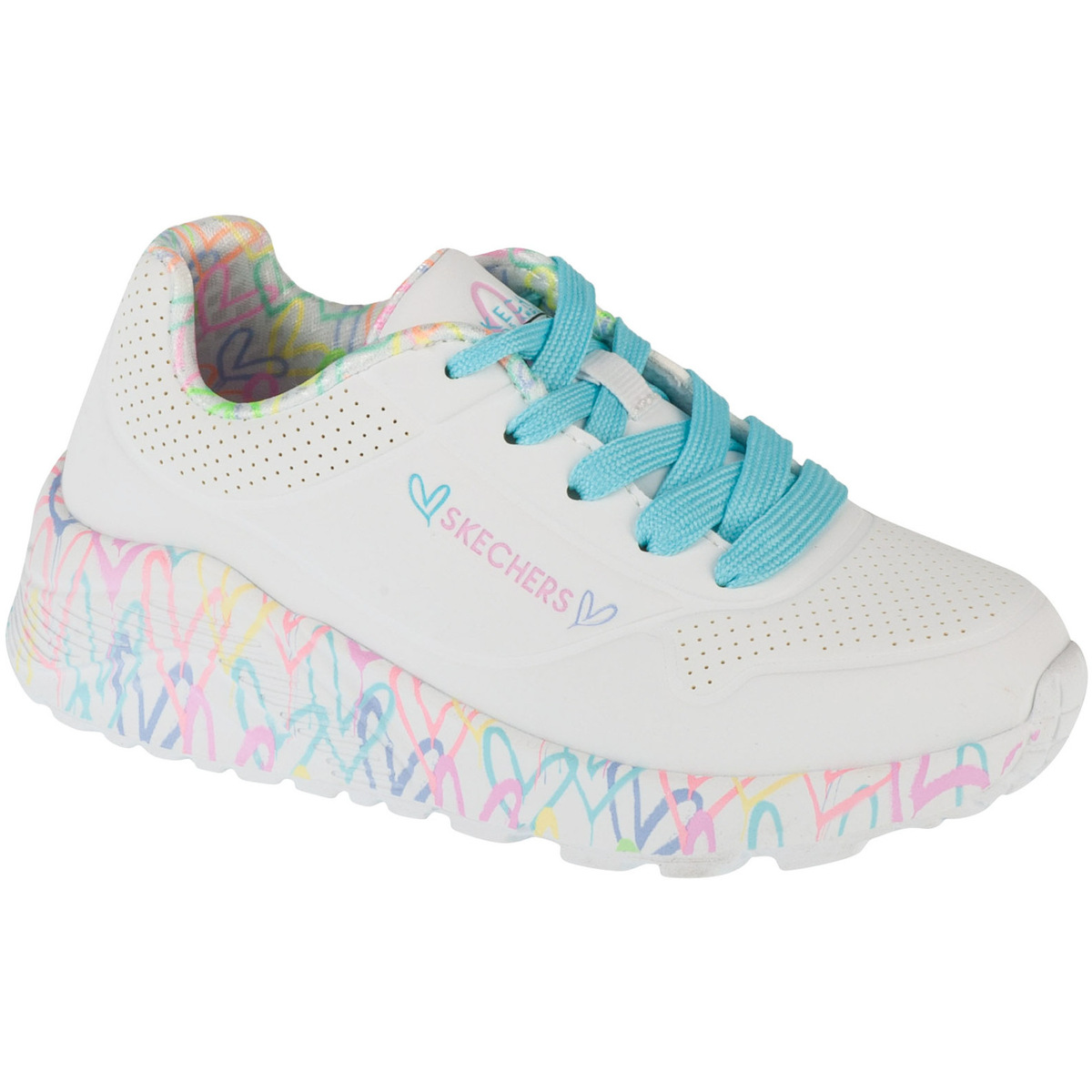 Čevlji  Deklice Nizke superge Skechers Uno Lite Bela