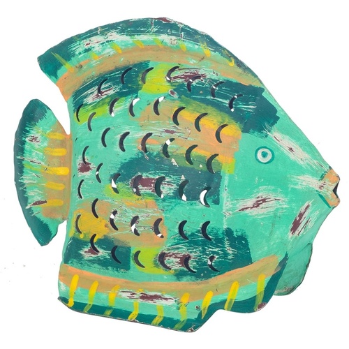 Dom Kipci in figurice Signes Grimalt Svečnik Green Fish Zelena