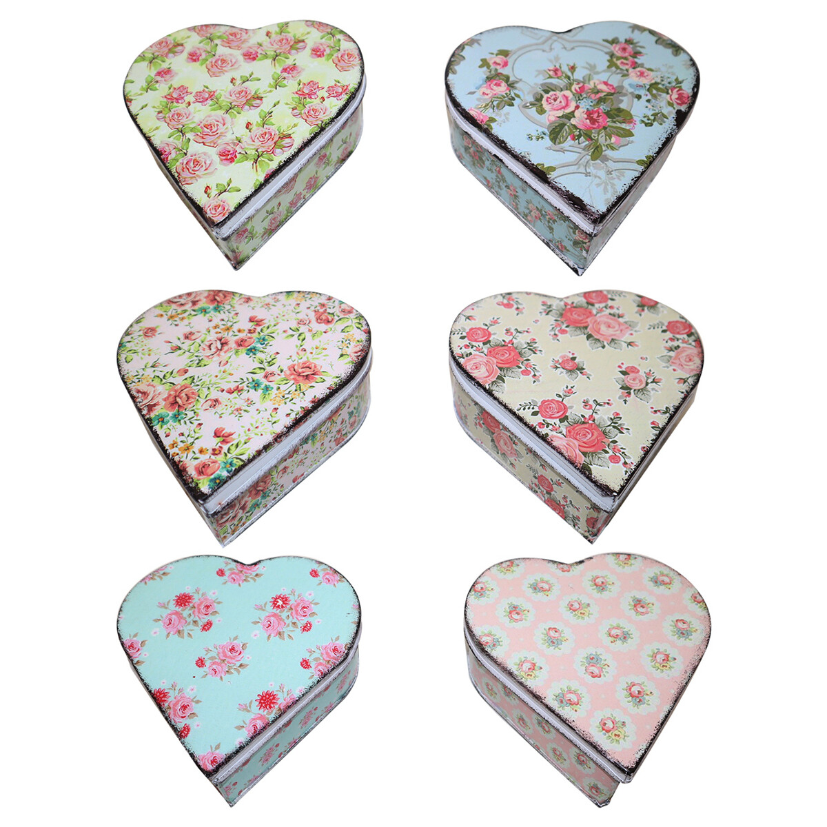 Dom Košare / škatle in košarice Signes Grimalt 6U Heart Box Večbarvna
