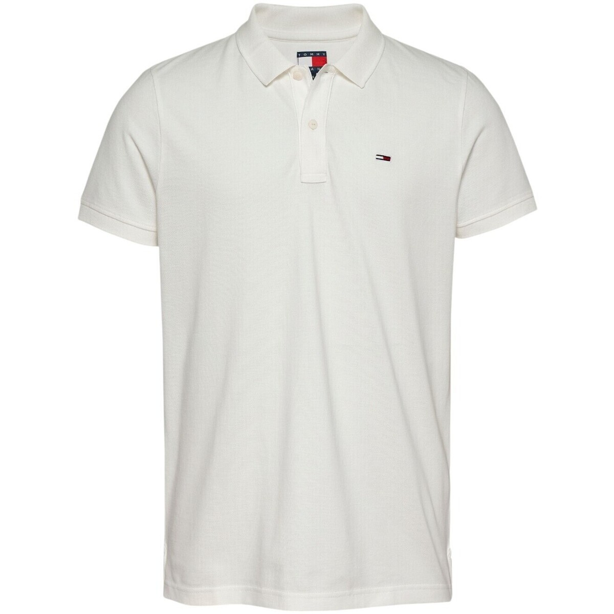 Oblačila Moški Polo majice kratki rokavi Tommy Hilfiger TJM PLACKET DM0DM20676 Bela