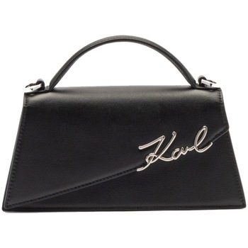 Torbice Ženske Torbe Karl Lagerfeld SIGNATURE SLIM CROSSBODY Črna