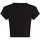 Oblačila Ženske Majice s kratkimi rokavi Calvin Klein Jeans MONOGRAM BABY TEE LV047AB802 Črna