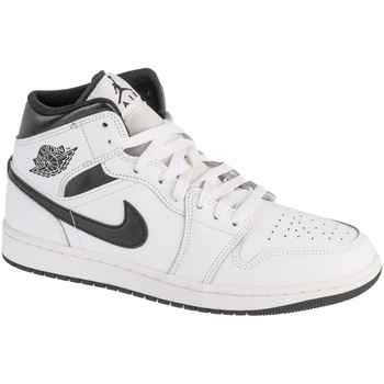 Čevlji  Moški Nizke superge Nike Air  1 Mid Bela
