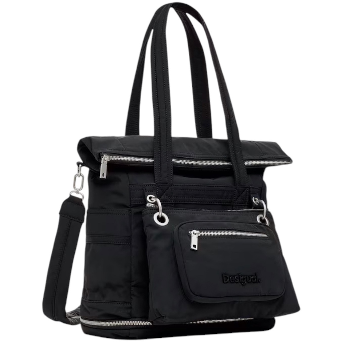Torbice Ženske Nahrbtniki Desigual BACK_BASIC MODULAR VOYAGER BLACK 25SAKY09 Črna