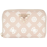 Torbice Ženske Denarnice Guess LAUREL SLG MEDIUM ZIP AROUND Bež