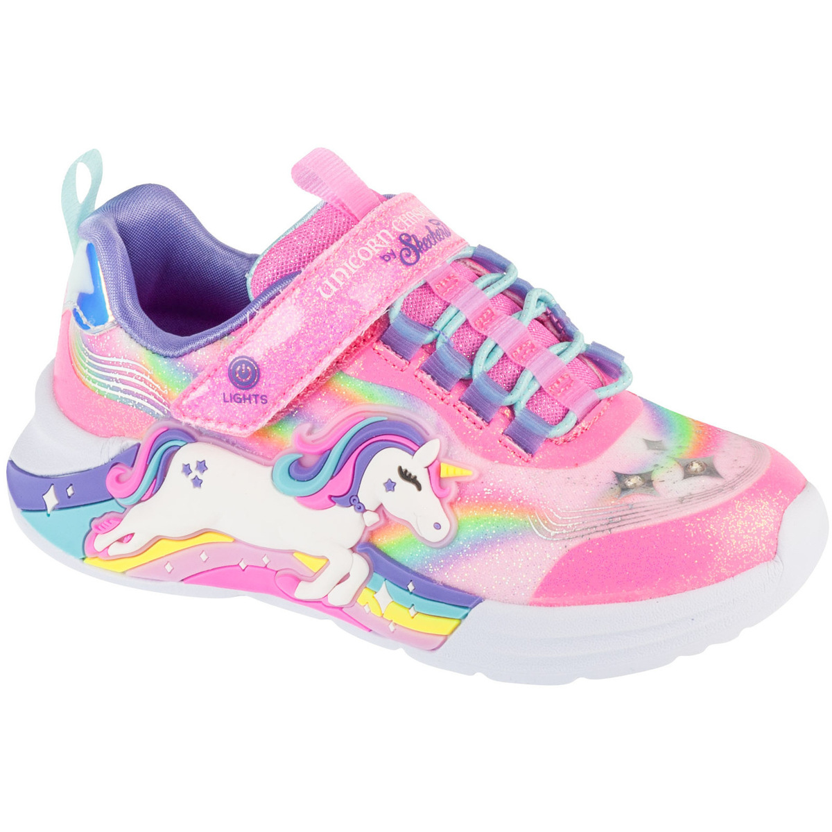 Čevlji  Deklice Nizke superge Skechers Unicorn Chaser Rožnata