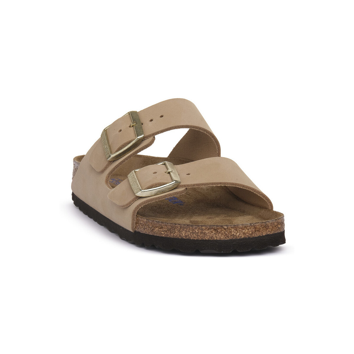 Čevlji  Ženske Natikači BIRKENSTOCK ARIZONA SANDCASTLE CALZ S Bež