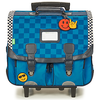 Torbice Dečki Torbe & Torbe na kolesih Tann's MARCEAU CARTABLE TROLLEY 41 CM Modra
