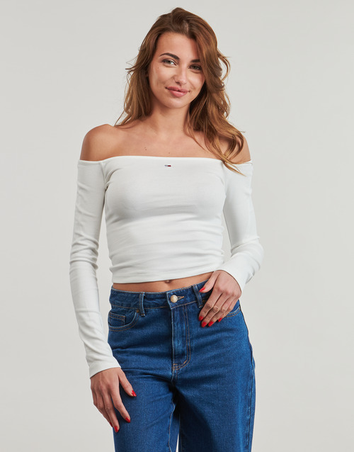 Tommy Jeans TJW SLIM ESSENTIAL BOAT NECK LS Bela