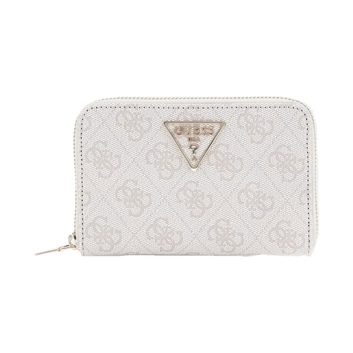Torbice Ženske Denarnica Guess LAUREL SLGMEDIUM ZIP Bela