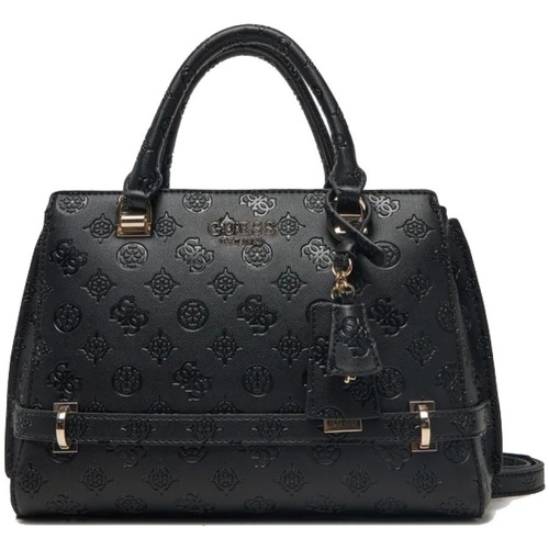 Torbice Ženske Torbe Guess ZARELA LUXURY SATCHEL Črna