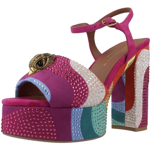 Čevlji  Ženske Sandali & Odprti čevlji Kurt Geiger London KENSINGTON PLATFORM SDL Rožnata
