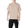 Oblačila Moški Polo majice dolgi rokavi Antony Morato RELAXED FIT WITH MATT PLASTIC PRINT MMKS02487-FA100239 Bež