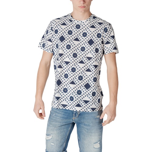 Oblačila Moški Polo majice dolgi rokavi Antony Morato REGULAR FIT WITH LOGOED METAL BADGE MMKS02515-FA140286 Modra