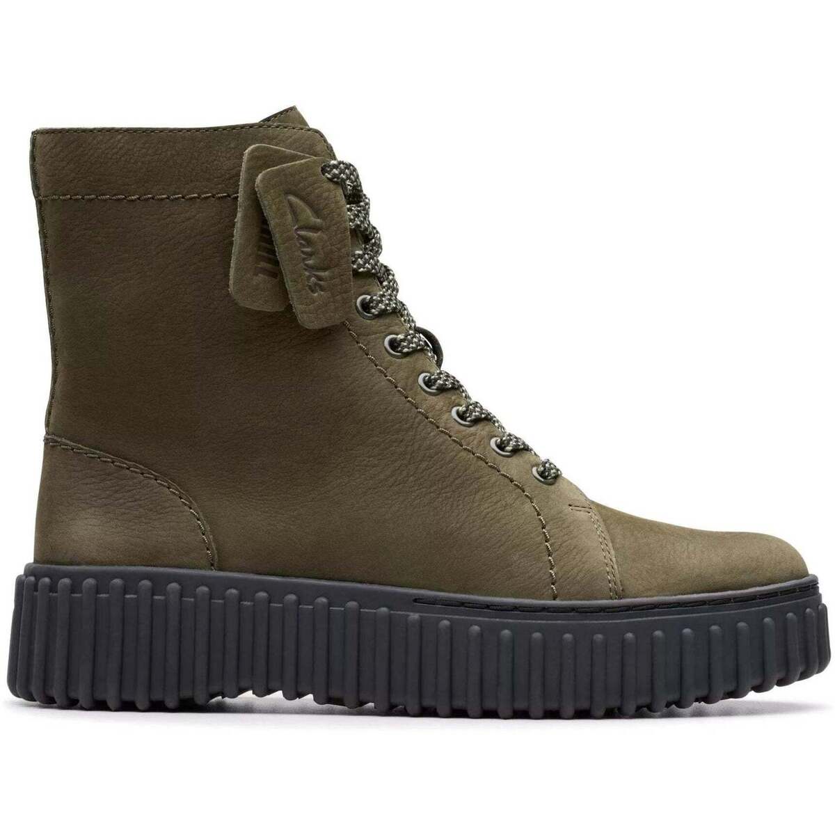 Čevlji  Ženske Gležnjarji Clarks Torhill Rise Zelena