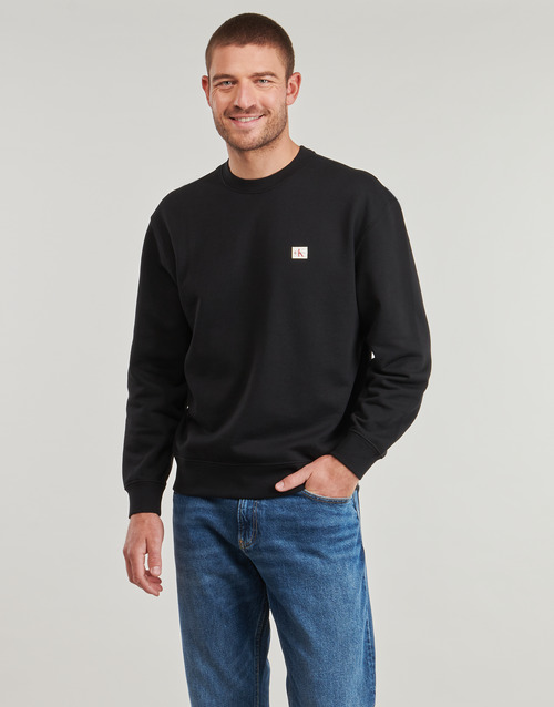 Calvin Klein Jeans LS EU BADGE 350TERRY CN SWTSHRT Črna