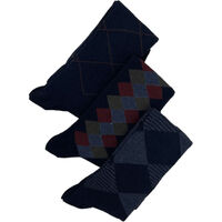 Spodnje perilo Moški Nogavice Duca Di Morrone Venezia - Blue Tripack Socks Modra