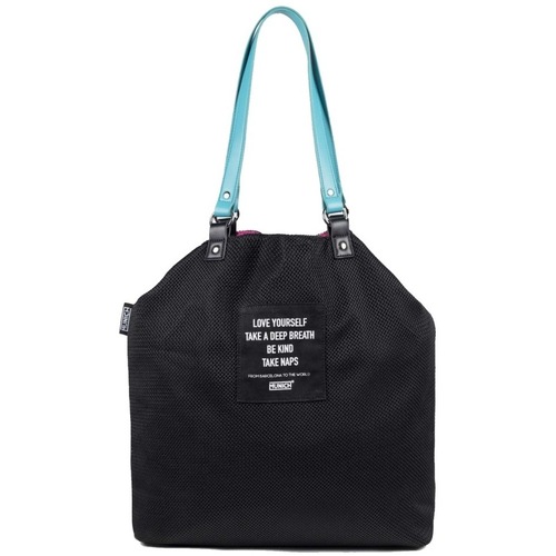 Torbice Ženske Torbe Munich GOGO SPIN REVERSIBLE TOTE Črna
