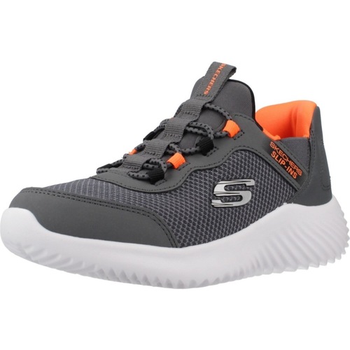 Čevlji  Dečki Modne superge Skechers BOUNDER - BRISK-BURS SLIP-INS Siva