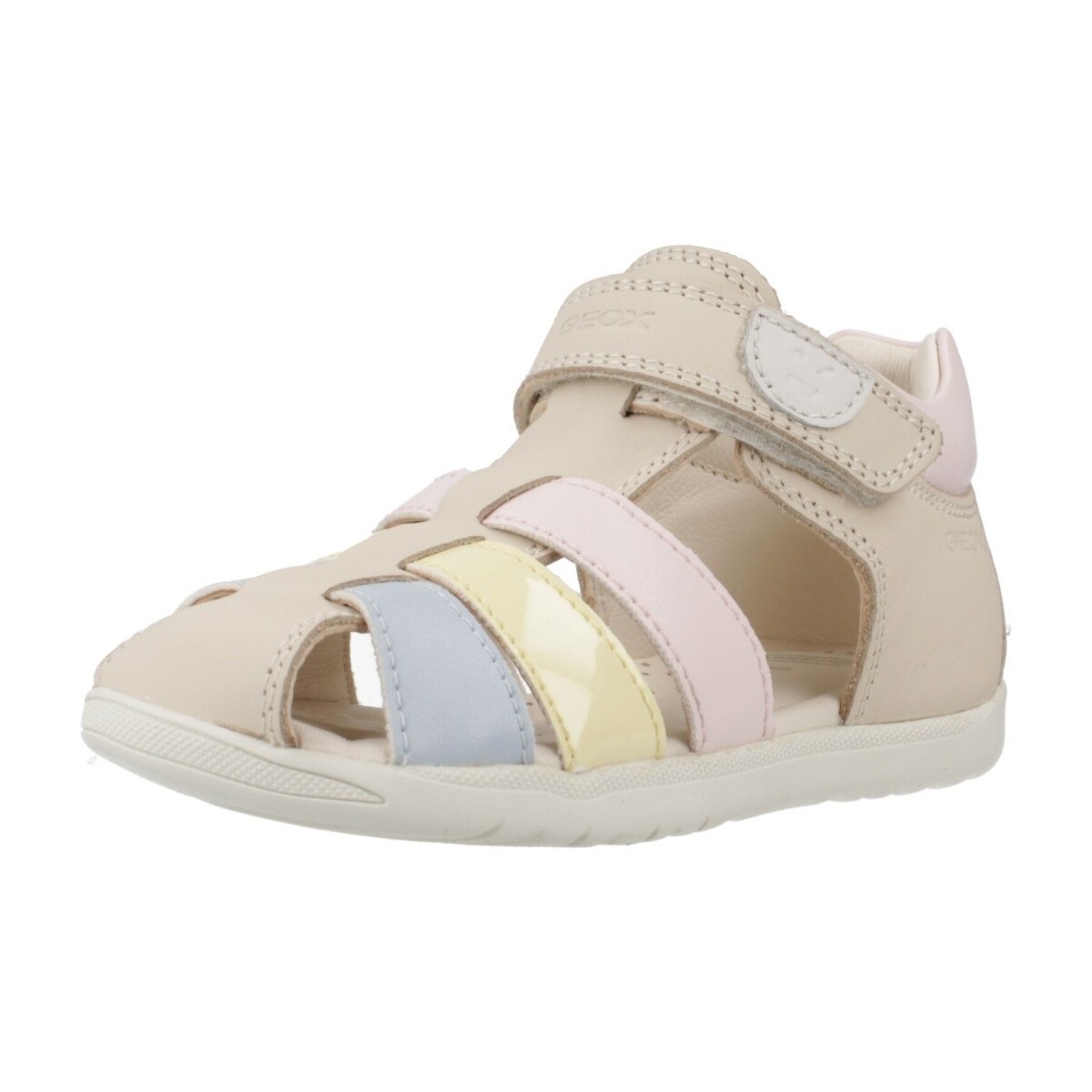 Čevlji  Deklice Sandali & Odprti čevlji Geox B SANDAL MACCHIA GIRL Bež