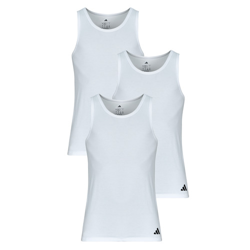 Oblačila Moški Majice brez rokavov Adidas Sportswear ACTIVE FLEX COTTON Pack de 2 Bela
