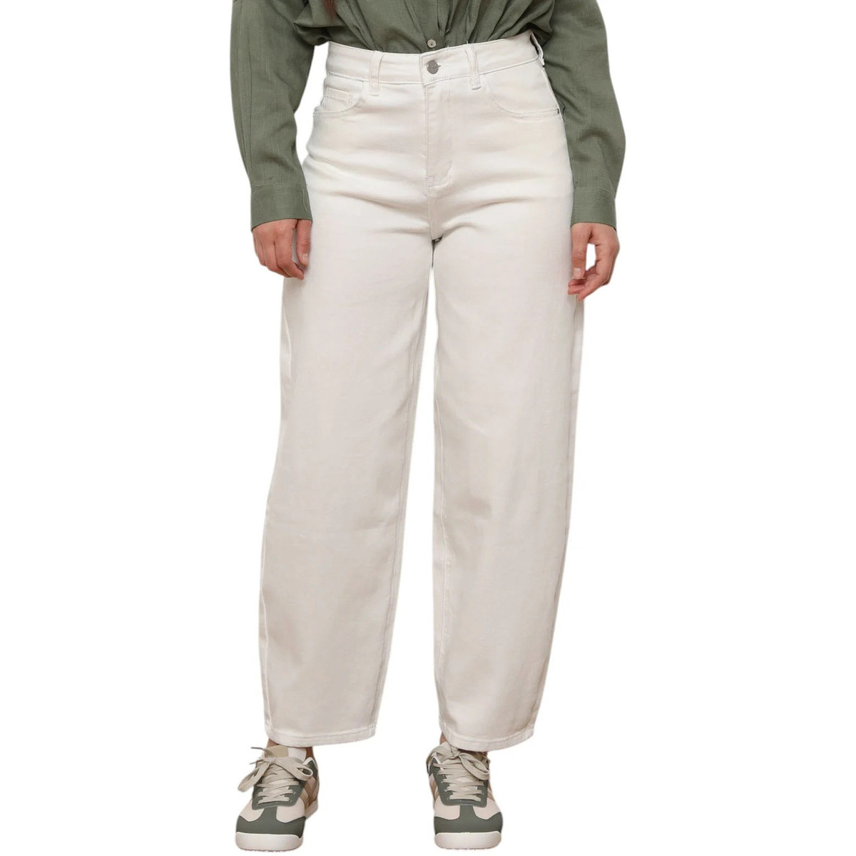 Oblačila Ženske Jeans La Modeuse 73953_P174760 Bela