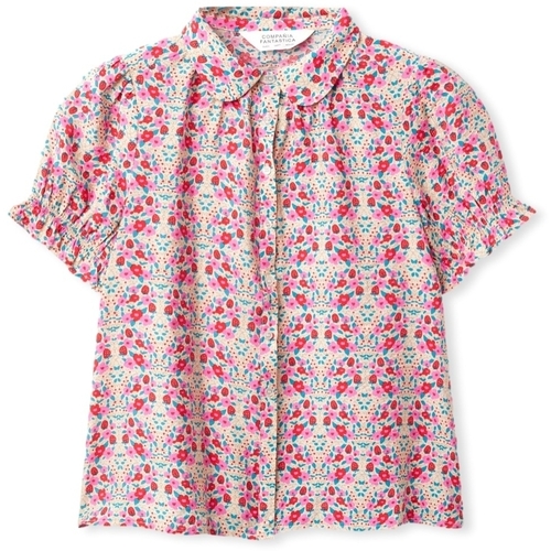 Oblačila Ženske Topi & Bluze Compania Fantastica COMPAÑIA FANTÁSTICA Shirt 11000 - Flowers Rožnata