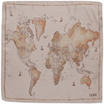 Tekstilni dodatki Ženske Šali & Rute Alviero Martini 70X70 K F098 1724 Rožnata