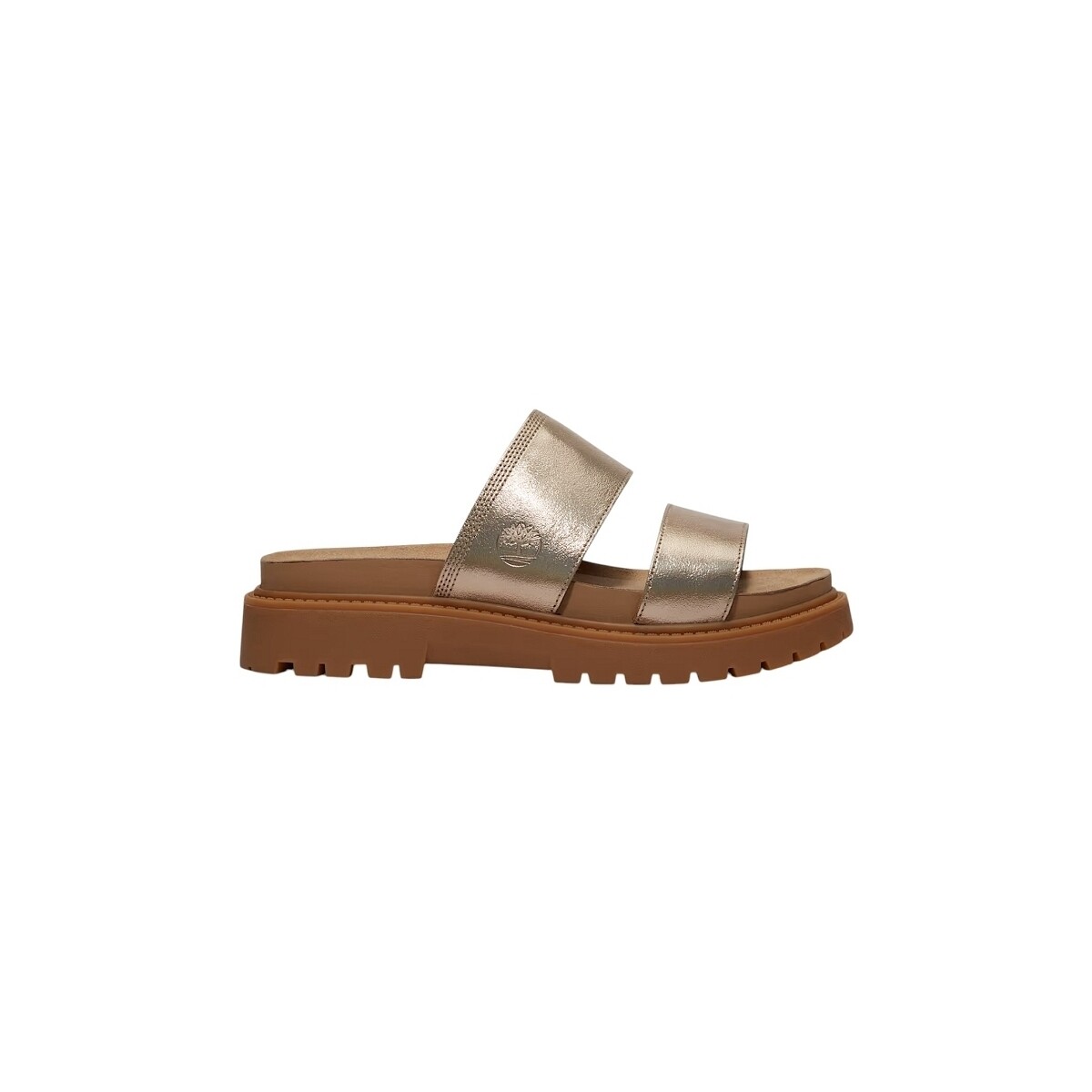 Čevlji  Ženske Natikači Timberland CLAIREMONT WAY SLIDE SANDAL TB0A2Q31N751-GOLD METALLI Or Pozlačena