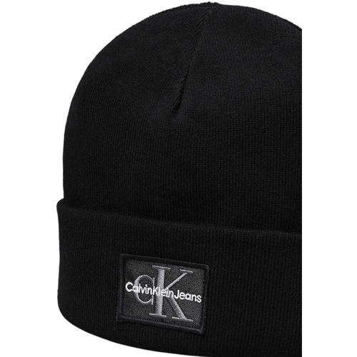 Calvin Klein Jeans MONO LOGO PATCH BEANIE WARM K50K512455 Črna