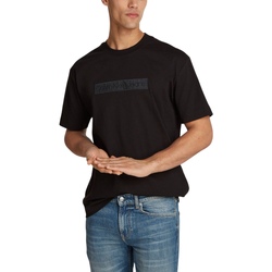Oblačila Moški Polo majice dolgi rokavi Calvin Klein Jeans EMBROIDERED BOX TEE J30J326205 Črna
