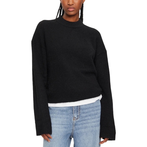 Oblačila Ženske Puloverji Calvin Klein Jeans TEXTURED LOOSE SWEAT J20J224636 Črna