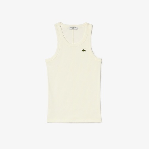 Oblačila Ženske Majice & Polo majice Lacoste TEE-SHIRT Bela