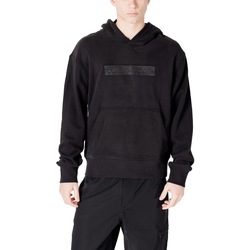 Oblačila Moški Puloverji Calvin Klein Jeans EMBROIDERED BOX HOOD J30J326147 Črna