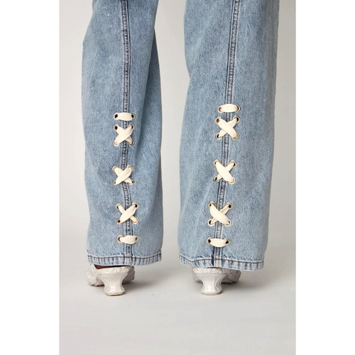 Stella Nova MOON WASHED DENIM PANTS Modra