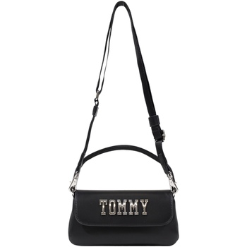 Torbice Ženske Torbe Tommy Hilfiger TJW EVERYWHERE FLAP CROSSOVER AW0AW17391 Črna