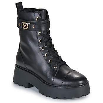 Čevlji  Ženske Polškornji MICHAEL Michael Kors MANDY LACE UP BOOTIE Črna