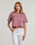 Oblačila Ženske Majice s kratkimi rokavi MICHAEL Michael Kors YD STRIPED CROP LOGO TEE Bordo