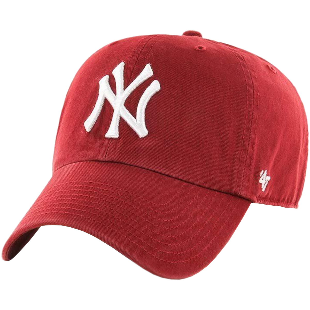 Tekstilni dodatki Moški Kape s šiltom '47 Brand New York Yankees MLB Clean Up Cap Rdeča