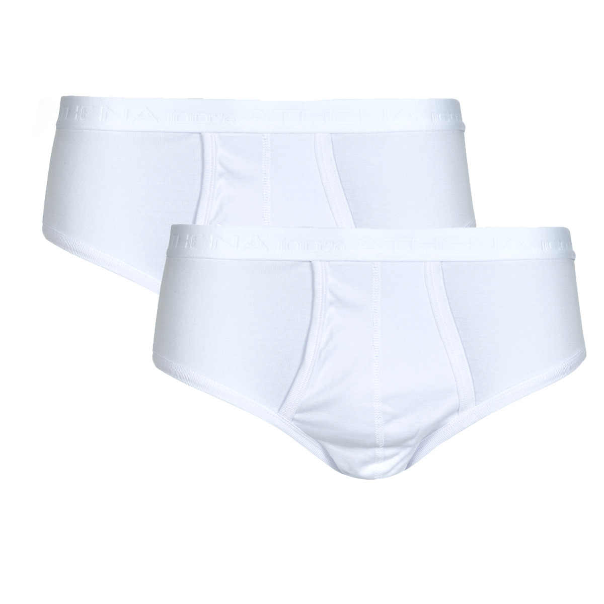 Spodnje perilo Moški Spodnje hlače Athena BASIC COTON BIO Pack de 2 Bela