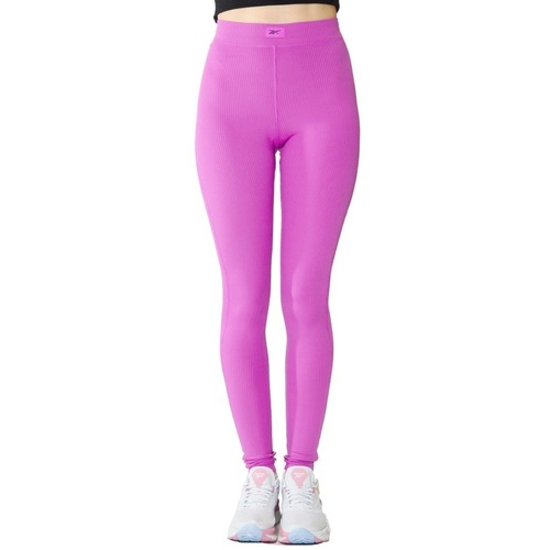 Oblačila Ženske Hlače Reebok Sport RIB STIRRUP TIGHT Rožnata